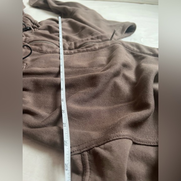 Free People Movement See You Again Jumpsuit Small Ivory All In One Zip Up Casual - Picture 5 of 7